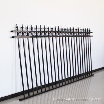 Panneaux de clôture en fer forgé victorien noir bon marché noir